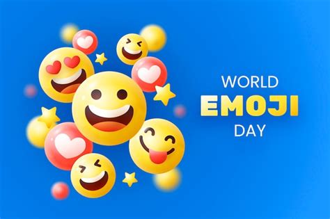 Free Vector Realistic 3d World Emoji Day Instagram Story Collection