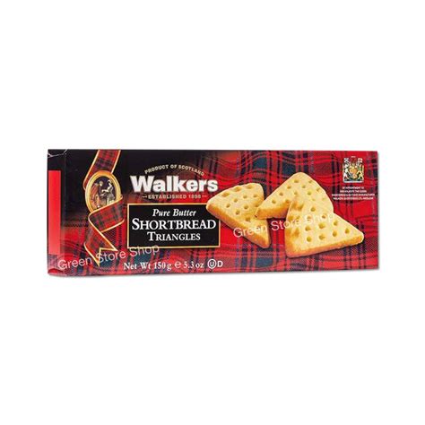 Walkers Pure Butter Shortbread Triangles 150g บิสกิตบัตเตอร์ทรงสามเหลี่ยม Shopee Thailand