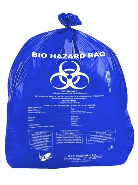 PP Blue Biohazard Disposable Bag At Rs 95 Kg In Sas Nagar ID