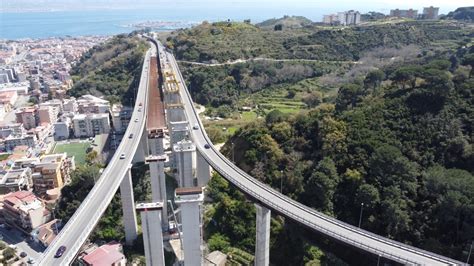 Messina Viadotto Ritiro Dall Alto Le Spettacolari Immagini Dell