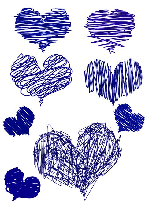 Download Pen Drawn Hearts Svg Freepngimg