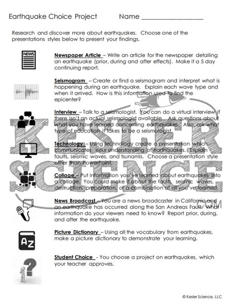 Earthquakes 5e Lesson Interactive Powerpoint Interactive Notebook