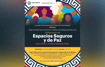 Invita Tula A Construir Espacios Seguros Y De Paz Para Ni As Y Mujeres