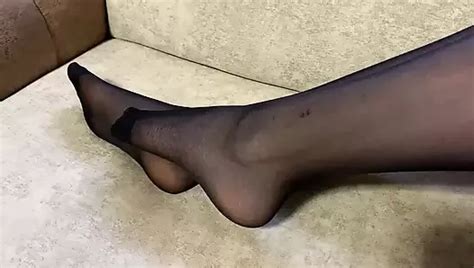 Girl In Black Stockings Caresses Her Long Legs Erotica Porn Feat Gloria Gimson Xhamster