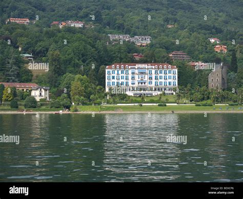 The Lake front Hotels at Stresa on Lake Maggiore in Northern Italy ...