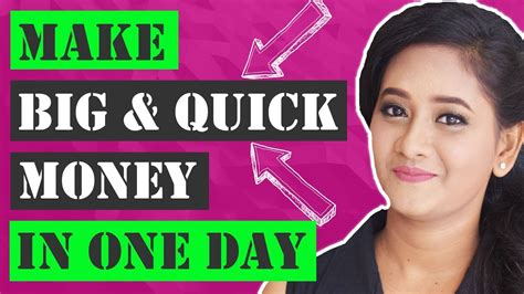 How To Make Quick Money Online In One Day Youtube