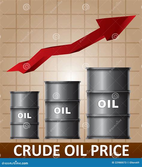 Crude Oil Price Rise Stock Vector Image Of Work Fuel 22980073