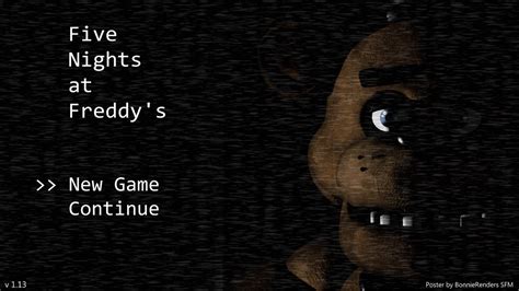 Sfm Fnaf Fnaf 1 Menu Recreation By Bonnierenders On Deviantart