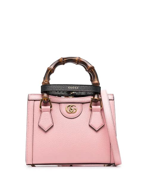 Gucci Shopper Mit Logo Schild In Pink Modesens