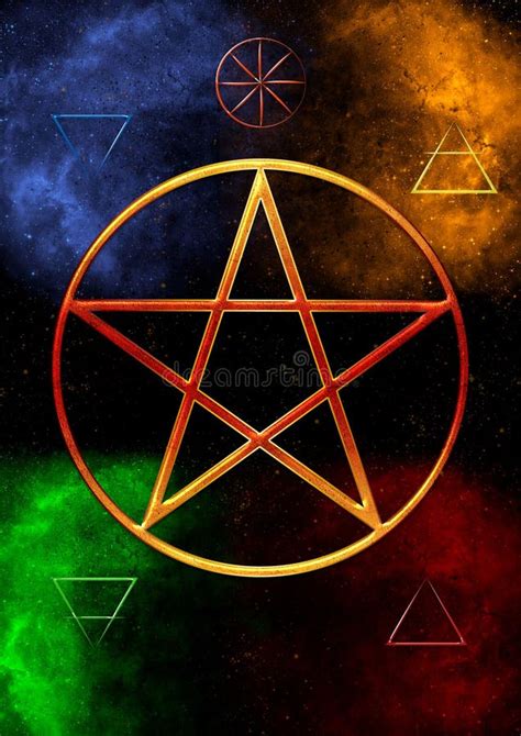 Wiccan Symbol Des Schutzes Mandala Witches Runen Mystische Wicca