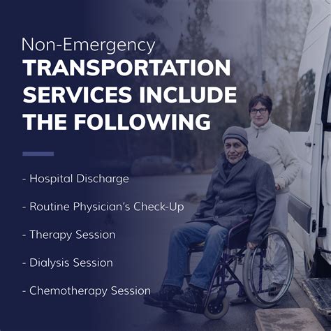 Non Emergency Transportation Services Include The Following NEMT