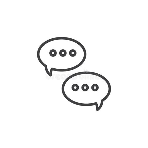 Messages Speech Bubbles Icon Vector Filled Flat Sign Solid Pictogram