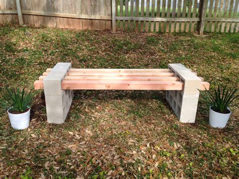 Diy Cinder Block Bench Fab Everyday Cinder Block Garden Garden