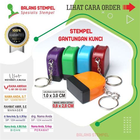 Jual Stempel Nama Dokter Bidan Perawat Apoteker Cap Stampel Flash Warna