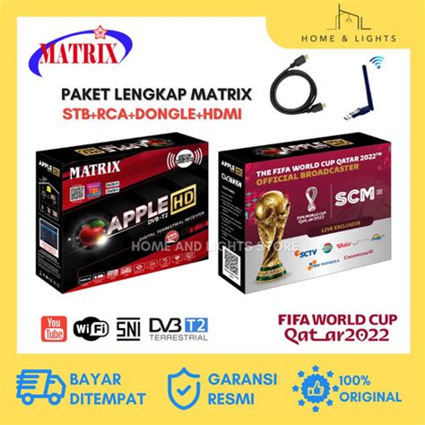 Jual Set Top Box Receiver Matrix Apple DVB T2 Merah STB Youtube