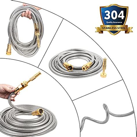 Veragreen Stainless Steel Metal Garden Hose 304 Stainless Steel Water