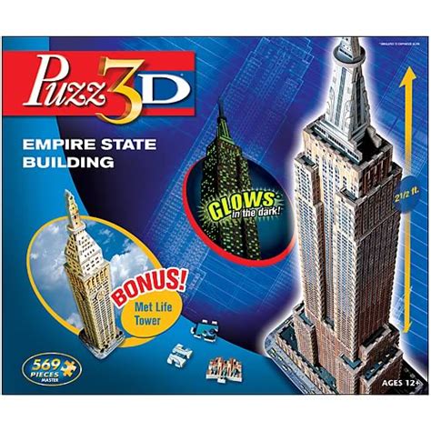 Puzz 3D Empire State Building 3 D Puzzle Entertainment Earth