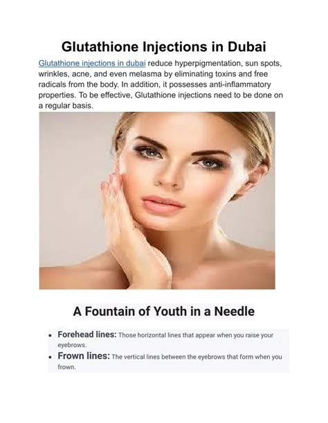 Ppt Glutathione Injections In Dubai Powerpoint Presentation Free