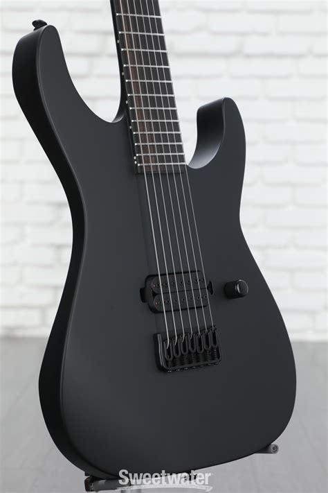 Esp Ltd M 7 Ht Baritone Black Metal Black Satin Sweetwater