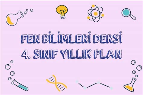 S N F Fen Bilimleri Y Ll K Plan Ders Erik