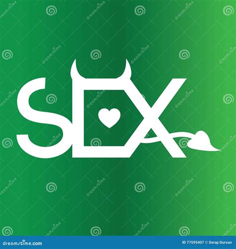 Devil Sex Logo Concept Stock Vector Illustration Of Decor 77595407