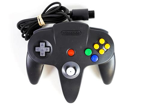 Black And Gray Controller Nintendo 64 N64 Retromtl