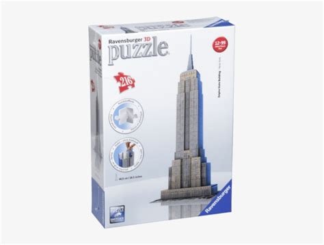 Empire State Building Puzzle 3d Ravensburger - 525x550 PNG Download - PNGkit