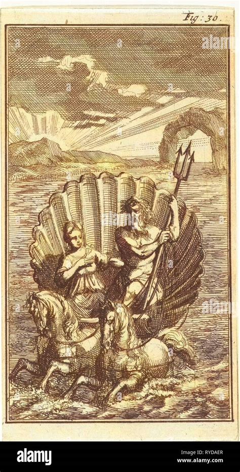 Neptune And Amphitrite On A Shell Pulled By Seahorses Jan Luyken