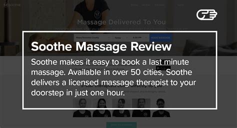 Soothe Reviews The Ultimate Massage Delivered To You