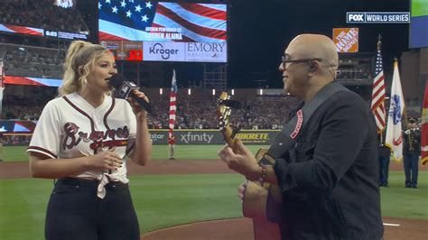 Watch Lauren Alaina Sing National Anthem World Series Game 5 Video