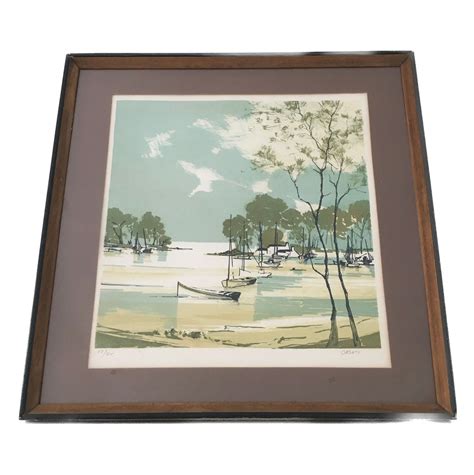 Signed And Numbered Lithograph Print By Claude Casati W Coa Collectors