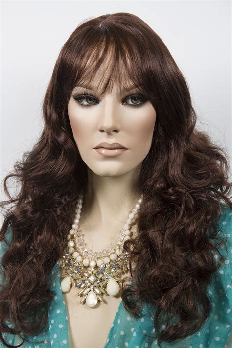 Dark Auburn Red Medium Wavy Wigs Ebay Dark Auburn Wigs Auburn Red