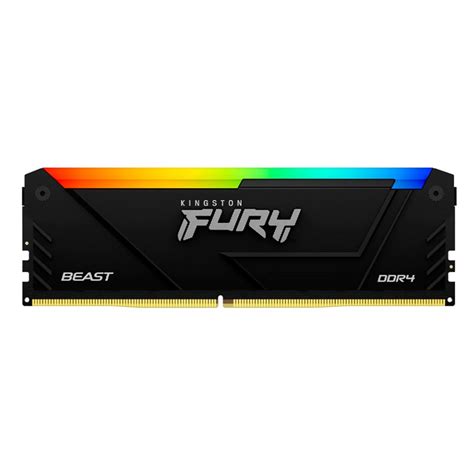 Mem Ria Gb Ddr Mhz Kingston Fury Beast Rgb Preto Kf C Bb A