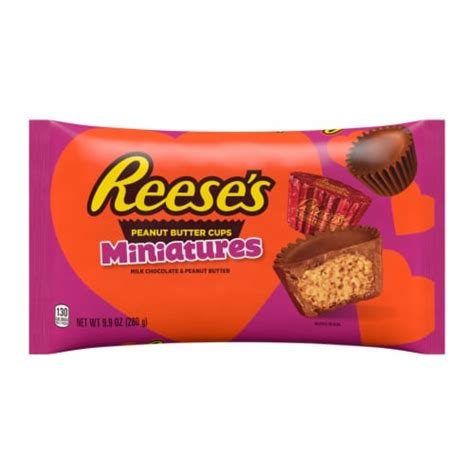 Reeses Miniatures Milk Chocolate Peanut Butter Cups Valentine Candy Bag 99 Oz King Soopers