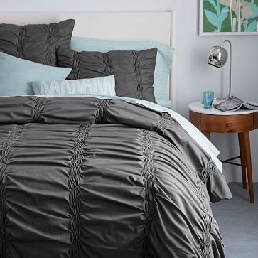 Organic Cotton Pintuck Duvet Cover Shams Pintuck Duvet Cover Bed