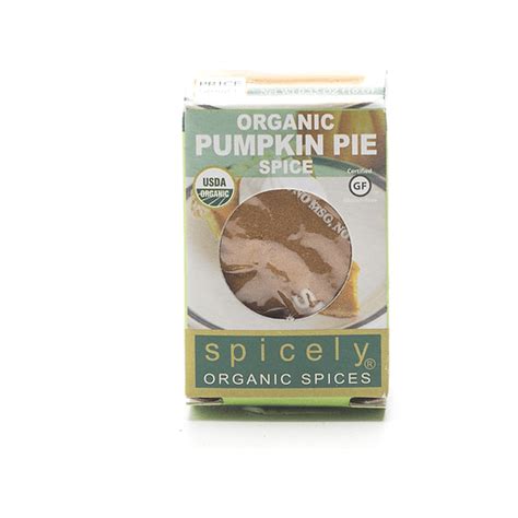 Spicely Organic Pumpkin Pie Spice Salt Spices And Seasonings Foodtown