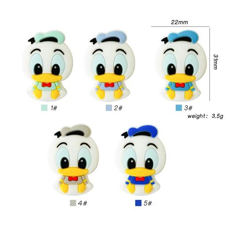 Figura Baby Pato Donald Insumos De Silicona Para Portachupete Y