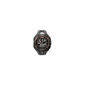 Timex Ironman Triathlon 50 Lap Solar With Dual Tech Black Orange Strap