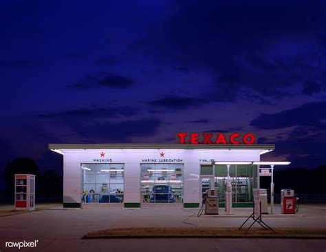 A Completely Reassembled Vintage Texaco Station Near Memphis