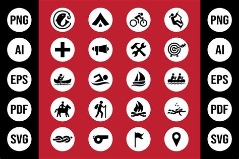 20 Scout Icons Graphic By Arsad Uzzaman Creative Fabrica