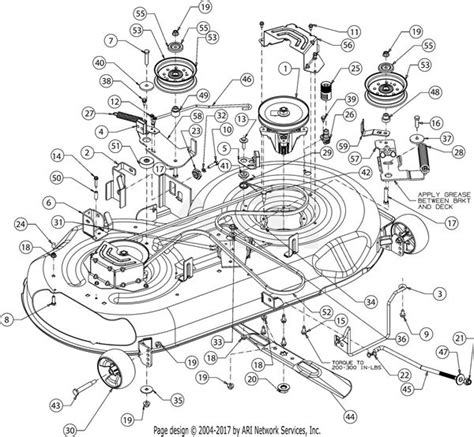 Troy Bilt 42 Mower Deck Diagram