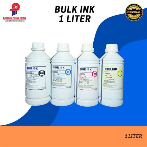 Jual Tinta Bulk Ink Liter For Canon Epson Hp Dan Brother Cyan Magenta