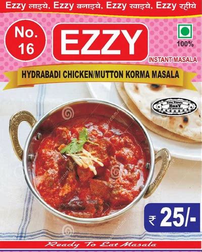 Ezzy Hyderabadi Chicken Mutton Korma Masala Big Packets Packaging