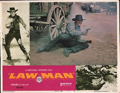 LAWMAN original 1971 lobby card BURT LANCASTER 11x14 movie poster | eBay