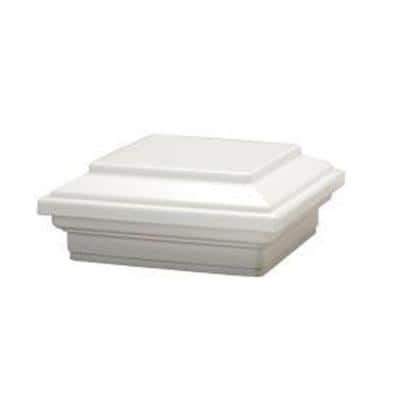 Trex 6 In X 6 In Transcend Classic White Composite Post Cap Flat