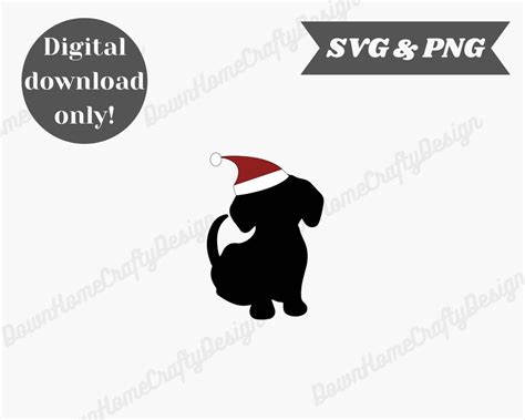 Christmas Weenie Svg And Png Etsy