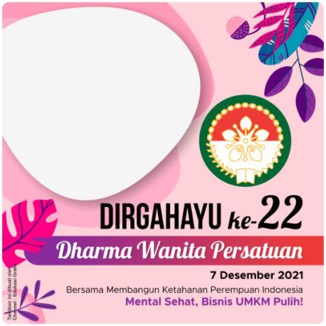 Twibbon Hari Dharma Wanita Tahun Dapatkan Disini Berita Warganet