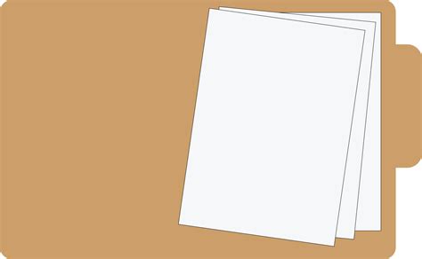 Open File Folder With Documents On White Background Older With