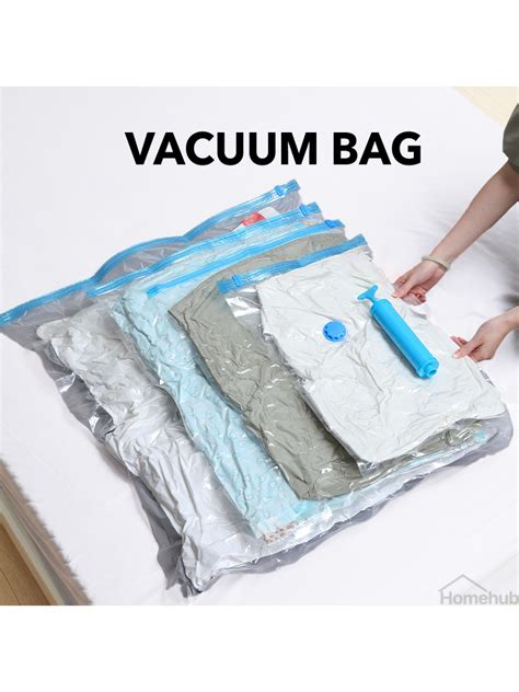 Homehub Vacuum Storage Bag Ziplock Vaccum For Travel Compression