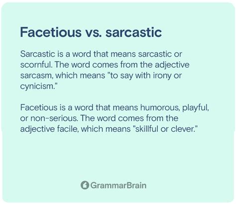 Facetious vs Sarcastic (Differences, Definitions, Examples of Use ...